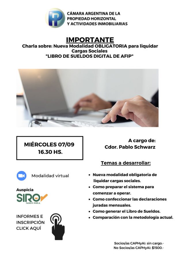 Charla sobre Libro de Sueldos Digital