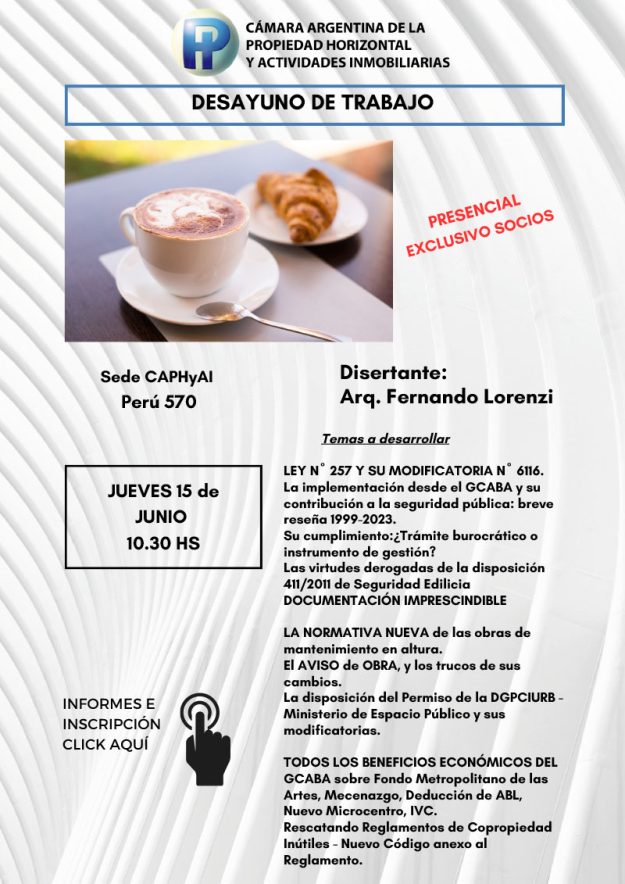 Desayuno de trabajo 15/06/23