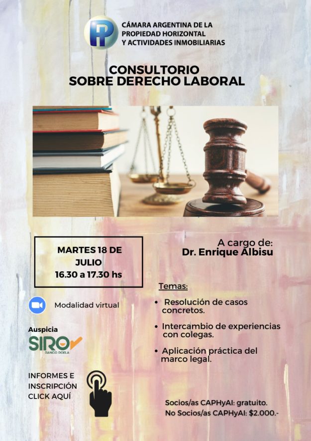 Consultorio Derecho Laboral Julio 2023