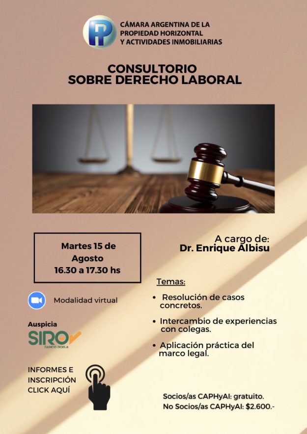 Consultorio Derecho Laboral Agosto 2023